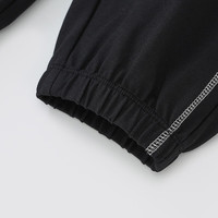 迪士尼（Disney）女童速干长裤夏季2024童装儿童运动撞色防蚊裤宝宝裤子薄款 碳黑-男童【长裤】 140