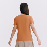 三枪（THREEGUN）打底衫女纯棉短袖t恤水光棉印花圆领短袖女衫白色内搭