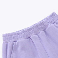 迪士尼（Disney）童装女童针织渐变运动长裤2025年春秋装儿童户外时尚卡通裤子 矿物紫 120