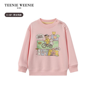 Teenie Weenie Kids小熊童装25年男女宝宝肩开扣套头纯棉卫衣 黄色 90 cm