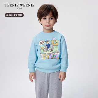 Teenie Weenie Kids小熊童装25年男女宝宝肩开扣套头纯棉卫衣 黄色 90 cm