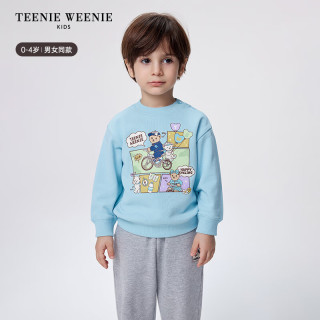 Teenie Weenie Kids小熊童装25年男女宝宝肩开扣套头纯棉卫衣 黄色 90 cm