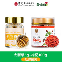 养悦心 冬虫夏草断草5克大草 尝鲜装送枸杞100g