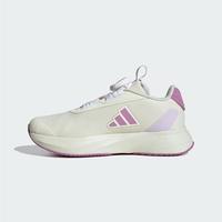 adidas/阿迪达斯 旋转按钮 儿童运动鞋  象牙白/紫/冰晶浅紫色 35