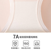 MINISO名创优品莫代尔女士内裤纯棉抗菌裆三角裤女生大码无痕不夹臀短裤 淡粉+淡紫+淡绿 L