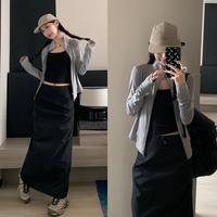 品彩2025夏季防晒衣女时尚冰丝凉感瑜伽防晒服修身款透气套装