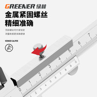 绿林不锈钢游标卡尺高精度千分尺工业家用小型文玩高深度油标卡尺