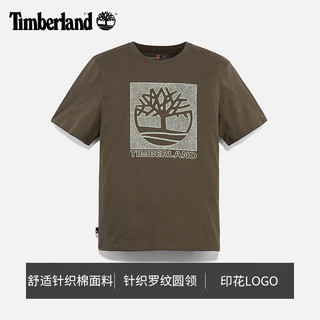 添柏岚（Timberland）官方男款短袖T恤春夏新款户外休闲透气|A6BBZ A6BBZ758/城堡色 M