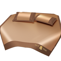 名创优品(MINISO)冰藤冰丝席凉席 空调席三件套可折叠席子 宿舍家用双人床1.8x2米