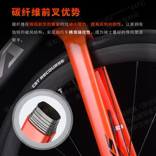  SAVA/萨瓦 超轻 公路自行车 碳纤维前叉  黑焰红【R4700-纯油碟】 20速 S