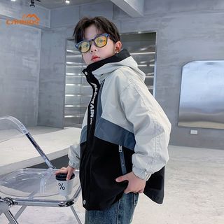 CAMKIDS男童外套春秋装冲锋衣2024风衣儿童男孩秋季防风夹克