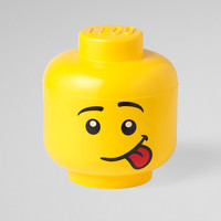 ROOM Lego®搞怪公仔头收纳盒 男孩款 玩具桶 迷你-360ml 宽10.2cm 高11.5cm