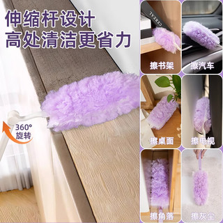 初舍（CHUSHE）静电除尘掸一次性鸡毛掸子扫灰家用车用搞卫生打扫可伸缩清理神器