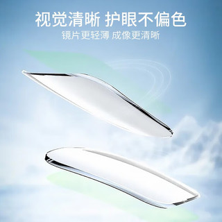  winsee/万新 防蓝光 近视眼镜 钛金属眼镜框 磁吸套镜  镜框+万新1.60MR-8高清镜片 TJ2191透明灰