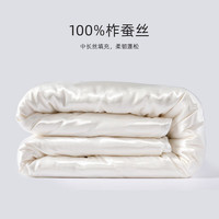 水星家纺100%蚕丝被春秋被芯中长蚕丝被子亲肤保暖春秋被居家酒店四季被褥 一览芳华蚕丝春秋被 200x230cm