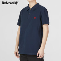 Timberland添柏岚短袖男夏季户外旅行保罗衫翻领T恤运动上衣透气POLO衫 A2EPM433/深宝石蓝 L 180