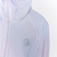 波司登（BOSIDENG）防晒衣女童亲子5A抗菌延长手背防晒凉感透气抽绳收腰显瘦连帽外套  130 /64