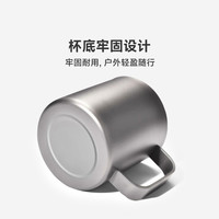 富士物语 双层纯钛隔热马克杯泡茶杯