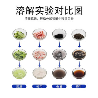 MISSCELL管道疏通剂强力溶解疏通厕所马桶厨房下水道堵塞除臭1000ml 1000ml管道疏通剂