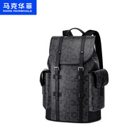 马克华菲背包男休闲商务双肩包潮流大容量电脑包旅行包学生书包