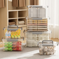 纳份爱塑料手提收纳箱透明收纳盒衣服玩具储物整理箱子家庭急救药品箱 透明手提箱三件套【小+中+大】