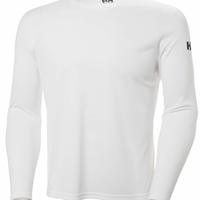 哈雷汉森Helly Hansen 男士吸汗速干圆领长袖运动T恤 白色 Medium