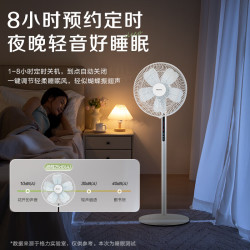 格力 花精灵风扇 直流变频电风扇落地扇家用风随温变台地两用一级能效遥控电扇低噪 FDZ-35X69Bg5