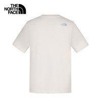 北面（The North Face）短袖T恤女户外圆领亲肤透气25春夏|8EYM QLI/米白色 S /155