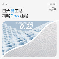 Serta/舒达 梦享FUN记忆绵薄款垫子家用卧室租房卷包可拆洗床垫 FUN B【8cm|软硬适中|冰丝面料 |宿舍|释压支撑】 120*200cm