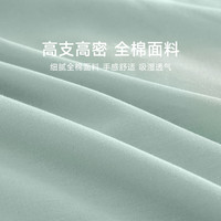 梦百合40支全棉床上用品四件套 极简风格被单床套四件套 0.9米床【适配被套】