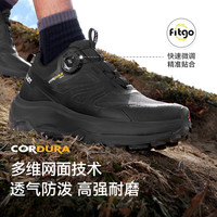 伯希和（Pelliot）【CT-隼】伯希和碳板越野跑鞋男CORDURA®防泼水户外登山徒步鞋女 【男款】曜石黑 | 碳板竞速型 42