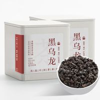 景福山 黑乌龙茶 新茶炭焙油切乌龙茶浓香型可冷泡茶叶100g罐装