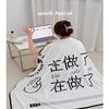 闪垫空调毯办公室午睡毯冬季加绒加厚毛毯被宿舍单人午休小毛毯 美元满地（薄厚可参考产品实拍） 70CM×100CM(加厚加绒)