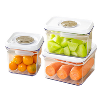 家の物语(KATEI STORY)日本真空保鲜盒套装食品级冰箱收纳盒水果盒饭盒微波炉密封盒