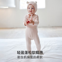 Oak Family秋冬爬服新生婴儿长袖羊毛包屁衣宝宝护肚裤打底衫