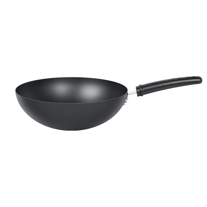 厨源（CULINARY ORIGIN）老板精铁锅不粘锅炒锅不粘锅炒菜锅具圆底【免安装把手 免开锅】