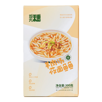 五六穗莜面鱼鱼浓醇汤底方便速食面条预制菜半成品可炒可煮粗粮面疙瘩 羊肉汤莜面鱼鱼/盒