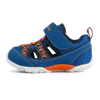 Moonstar月星1-3岁宝宝学步鞋透气小童鞋防踢防撞机能鞋儿童凉鞋 粉色 内长14.5cm