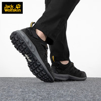 Jack Wolfskin狼爪男鞋春夏运动户外休闲舒适耐磨透气登山徒步鞋 6357/深灰/明黄/偏大一码 44.5