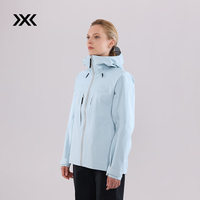XBIONIC旷野隐者戈尔3L硬壳冲锋衣女Gore-Tex Pro 防风防水登山滑雪徒步 浅苍蓝 XL