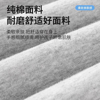 J.KIDS真维斯集团男童短裤夏季2024年中大童纯棉夏天运动休闲五分 灰色-运动K 150【68-80斤】