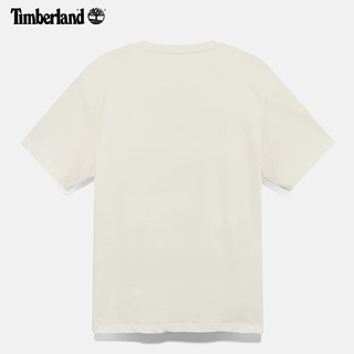 Timberland添柏岚 A5NYR 凉感透气 复古白色 L 短袖T恤