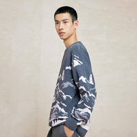 杰克·琼斯（JACK&JONES）男装秋季字母潮流百搭上衣雪尼尔亲肤宽松舒适针织衫男毛衣男 E39 中国蓝 XS 165