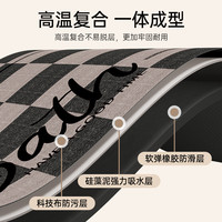 卫生间地垫硅藻泥速干软浴室进门口吸水防滑脚垫子洗手间厕所地毯 奶油风-竹林燕