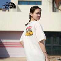 北面（The North Face）【都市经典系列】款短袖T恤户外圆领宽松舒适亲肤258F5Q N3N/白色 XL /180