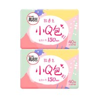 kotex 高洁丝 卫生巾 小Q包护垫 150mm 80片