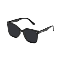 BUBBLE折叠防紫外线款大框时尚墨镜男女 悠悠Yo-yo 雀灰 Finch