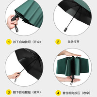 KISS ME DOLL全自动加固加厚商务雨伞 酒红色 24骨 全自动