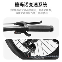 永久折叠自行车20英寸8变速男女式成人青少年城市单车灰 上海厂 8速20寸铝架魅影灰 座管气筒