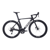 萨瓦SAVA极光A7L碳纤维公路自行车禧玛诺R7100变速油压碟刹超轻赛车 黑色【R7100-纯油碟】 【建议165cm-175cm】